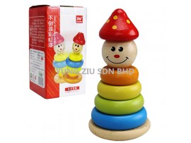 XJY-2006#TUMBLER RAINBOW TOWER WOODEN TOY